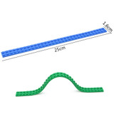 Legoingly 1M/4Pcs 2x32 Dots Small Nimuno Loops Plastic Tape Blocks Base Building Blocks DIY Baseplate Toys