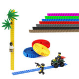 Legoingly 1M/4Pcs 2x32 Dots Small Nimuno Loops Plastic Tape Blocks Base Building Blocks DIY Baseplate Toys