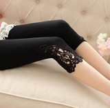 leggings 2017 new quality size S- 7xl women leggings thin hollow thin lace leggings solid pants plus size 7xl 6xl 5xl