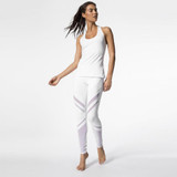 Legging Fitness White Striped Sportswear Women Sporting Leggings Workout Pants Clothing Elasticity Ropa Mujer