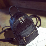 LEFTSIDE 2017 Women's Sequins Pu Leather Backpack children backpacks mini Bag fashion small back pack for teenage girls