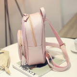 LEFTSIDE 2017 New Korean Backpacks Fashion PU Leather Shoulder Bag Crocodile Pattern Small Backpack Embossed Leisure Bags