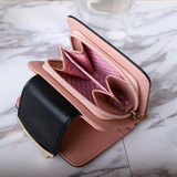LEFTSIDE 2017 New Cute Cat Womens Small Short Wallets And Purses Tassel PU Leather Women Wallet I Clip Money Credit Card Holder