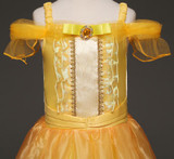 Girls Cartoon Fancy Dress Kids Yellow Shoulder Princess Party Dress Beauty and the Beast Belle Cosplay Kid Long Halloween Dress Girls Cartoon Fancy Dress Kids Yellow Shoulder Princess Party Dress Beauty and the Beast Belle Cosplay Kid Long Halloween Dress