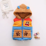 Girls Boys Waistcoat Bear Children Outerwear Clothing Baby Girl Vest 2017 Autumn Winter Kids Girls Clothes Child Outwear