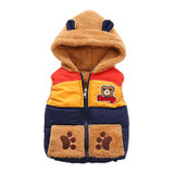 Girls Boys Waistcoat Bear Children Outerwear Clothing Baby Girl Vest 2017 Autumn Winter Kids Girls Clothes Child Outwear
