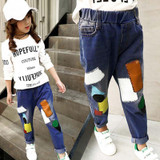Girls Boy Fashion Print Jeans Children Kids Casual Denim Long Pants Trousers Spring Children's Clothes Girls Leggings Girls Boy Fashion Print Jeans Children Kids Casual Denim Long Pants Trousers Spring Children's Clothes Girls Leggings