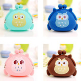 Girl's Cute Cartoon Owl Silicone Jelly Wallet Change Bag Keys Pouch Coin Purse BVNY