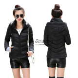 Girl Winter Zipper Jacket Women Parka Thicken Outerwear Anorak Women Down Parka Coats, Short Slim Design Cotton-padded Plus Size