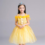 Girl Performance Dress Children Clothing Belle Princess Kids Aurora Sofia Sleeping Beauty Dress Girls Ball Gown Cosplay Costumes