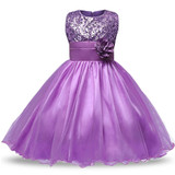 Girl Party Dress Summer 4-12 Princess Birthday Wedding Dress for Girls Dresses Kids Clothes Tutu Flower Dress Children Clothes
