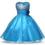 Girl Party Dress Summer 4-12 Princess Birthday Wedding Dress for Girls Dresses Kids Clothes Tutu Flower Dress Children Clothes