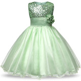 Girl Party Dress Summer 4-12 Princess Birthday Wedding Dress for Girls Dresses Kids Clothes Tutu Flower Dress Children Clothes