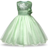 Girl Party Dress Summer 4-12 Princess Birthday Wedding Dress for Girls Dresses Kids Clothes Tutu Flower Dress Children Clothes