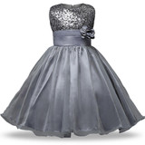 Girl Party Dress Summer 4-12 Princess Birthday Wedding Dress for Girls Dresses Kids Clothes Tutu Flower Dress Children Clothes