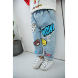 Girl Jeans Boys Ripped Jeans Spring Autumn Casual Baby Girls Pants Loose Children Denim Pant Kids Casual Trousers Jeans