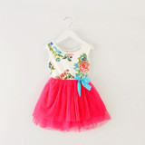 Girl Dress Summer New Floral Baby Girl Dress Princess TuTu Dress 8 Colors Infant Dresses Kids Clothing With Bow