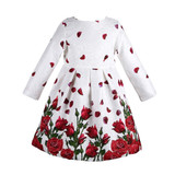 Girl Dress Princess Costume 2017 Brand Long Sleeve Christmas Dresses Kids Clothes Rose Flower Robe Fille Rapunzel Children Dress Girl Dress Princess Costume 2017 Brand Long Sleeve Christmas Dresses Kids Clothes Rose Flower Robe Fille Rapunzel Children Dress