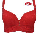 2016 hot! 3/4 cup lace push up bra summer style large size sexy women underwear thin section cup C cup D cup E bra for women