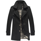2016 Hot Sale Trench Coat Men Tops Autumn Style Single Breasted Trench Coat High Quality Cloth Long Mens Trench Jacket Coat