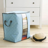 2016 Hot Sale Storage Bag Box Portable Organizer Non Woven Underbed Pouch Storage Box Bamboo Clothing Storaging Bag on sale