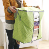 2016 Hot Sale Storage Bag Box Portable Organizer Non Woven Underbed Pouch Storage Box Bamboo Clothing Storaging Bag on sale