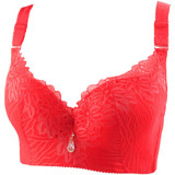 2016 Hot Sale New Style Lace Thin Style C D cup Women Vest Bra Comfortable Everyday Wear Push Up Brassiere 38 40 42 44 46 48 50