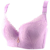 2016 Hot Sale New Style Lace Thin Style C D cup Women Vest Bra Comfortable Everyday Wear Push Up Brassiere 38 40 42 44 46 48 50