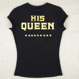 2016 Hot Sale KING QUEEN Funny Letters Printed Couples T-Shirt Women Men Tees Hipster Summer Fashion Clothing 4XL Tshirt