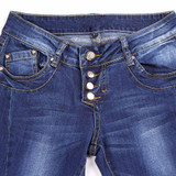 2016 AutumnTop New Hot Sale STRETCH JEANS Pencil Ripped Skinny Jeans Woman Fashion Slim Blue Low Waist Women's Slim Denim Pants