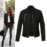 2016 Autumn Women Basic Coats Casual Long Sleeve Jacket New Winter Coat Thicken Outwear Bomber Jackets Abrigos Mujer S1