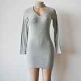 Autumn Winter Women Knitting Dress 2017 Long Sleeve Sexy Short Pencil Knitted Dress Slim Bodycon Party Vestidos Sweater Dresses