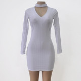 Autumn Winter Women Knitting Dress 2016 Long Sleeve Sexy Short Pencil  Knitted Dress Slim Bodycon Party Vestidos Sweater Dresses