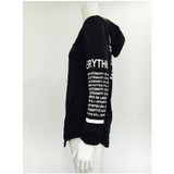 Autumn Winter Women Hoodies Sweatshirts Tops Print Pullover Harajuku Plus Size Zipper Irregular Top Sportswear