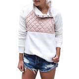 Autumn Winter Women Hoodies Sweatshirts Ladies Fashion Patchwork Double Velvet Loose Casual Warm Pullovers Tops