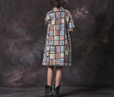Autumn winter women classic plaid trench coats Ladies turn-down collar printing Fashion outwear vintage clothing S560802
