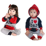 Autumn Winter Warm One Piece Jumpsuit Baby Newborn I Love Mam Dad Costume Baby Girls Boys 2017 clothing Winter Body baby clothes Autumn Winter Warm One Piece Jumpsuit Baby Newborn I Love Mam Dad Costume Baby Girls Boys 2017 clothing Winter Body baby clothes
