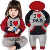 Autumn Winter Warm One Piece Jumpsuit Baby Newborn I Love Mam Dad Costume Baby Girls Boys 2017 clothing Winter Body baby clothes Autumn Winter Warm One Piece Jumpsuit Baby Newborn I Love Mam Dad Costume Baby Girls Boys 2017 clothing Winter Body baby clothes