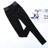 Autumn Winter Velvet Pants Women Leggings Elastic waist Pencil Pants Trousers Capris Leggings Female