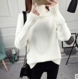 Autumn Winter Turtleneck Sweater Women 2017 New Design Green Thick Tricot Women Sweater And Pullover Female Jumper Tops LU405
