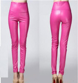 Autumn Winter PU Leather Pants Women High Waist Trousers Pantalon Femme Pantalones Mujer Leggings With Velvet C25