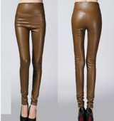 Autumn Winter PU Leather Pants Women High Waist Trousers Pantalon Femme Pantalones Mujer Leggings With Velvet C25