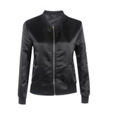 autumn Winter parkas cool basic bomber jacket Women short  pink jacket coat Padded zipper chaquetas biker outwear jacket women