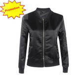 autumn Winter parkas cool basic bomber jacket Women short  pink jacket coat Padded zipper chaquetas biker outwear jacket women