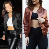 autumn Winter parkas cool basic bomber jacket Women short  pink jacket coat Padded zipper chaquetas biker outwear jacket women