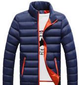 Autumn Winter Parka Men Jacket Coat Outerwear Fashion Padded Quilted Warm Male Jackets Casual Wadde