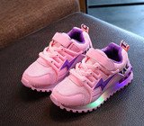 2018 European cool hot sales LED lighted children sneakers glitter fashion baby girls boys shoes casual Elegant kids shoes