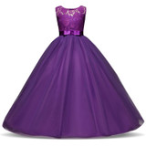 2018 Elegant Teenage Girl Party Dress For Kids Girls Dresses Formal Clothes Wedding Children Clothing Tutu Princess prom Dress