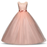 2018 Elegant Teenage Girl Party Dress For Kids Girls Dresses Formal Clothes Wedding Children Clothing Tutu Princess prom Dress