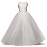 2018 Elegant Teenage Girl Party Dress For Kids Girls Dresses Formal Clothes Wedding Children Clothing Tutu Princess prom Dress